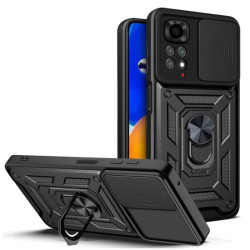 Etui Pancerne CAMSHIELD Ring na telefon Xiaomi Redmi Note 11 Pro 4G / 11 Pro 5G / 12 Pro 4G czarne