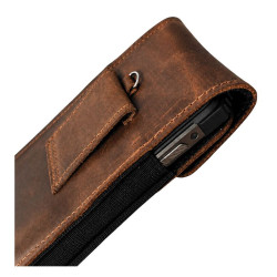 Etui Wsuwka skórzana CRAZY 3D na telefon OPPO Reno 8T 4G CPH2481 XXL brązowa