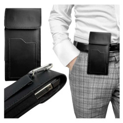 Etui Wsuwka skórzana CRAZY 3D na telefon OPPO Reno 8T 4G CPH2481 XXL czarna