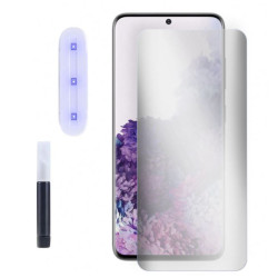 9H SZKŁO hartowane na telefon Samsung Galaxy S20 G980 UV + lampa bezbarwne