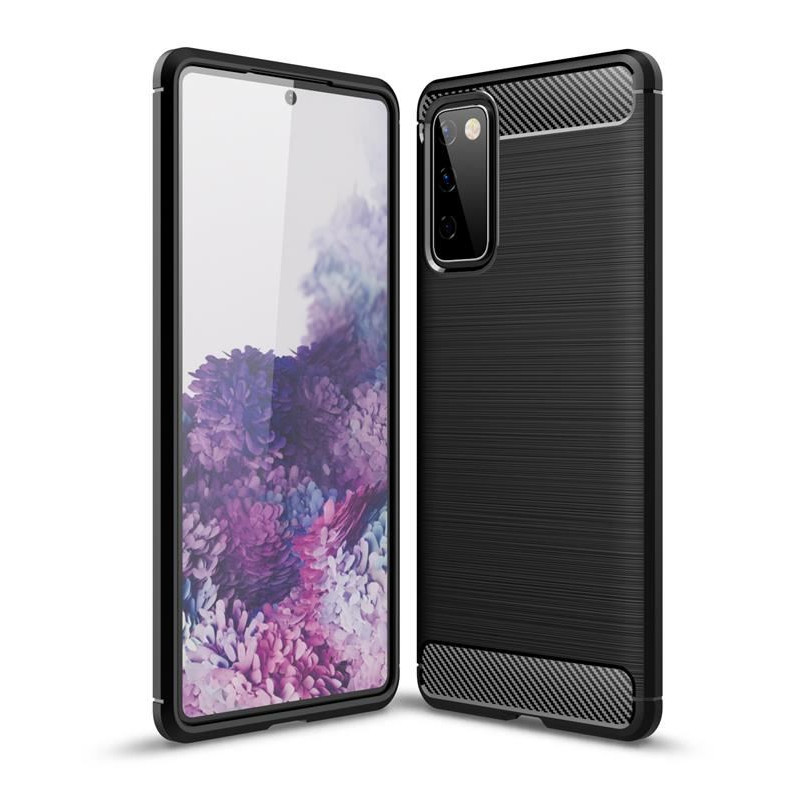 Etui Bumper Carbon Lux na telefon Samsung Galaxy S20 FE 5G G780 czarne