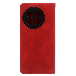 Etui Smart Retro na telefon OnePlus 13R 5G CPH2645 / Ace 5 PKG110 czerwone