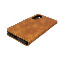 Etui Smart Leather na telefon Samsung Galaxy A27 5G A276 brązowe