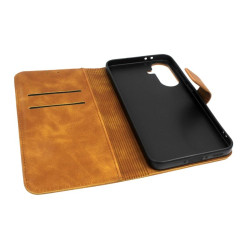Etui Smart Leather na telefon Samsung Galaxy A27 5G A276 brązowe