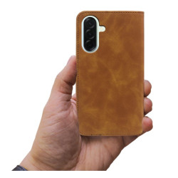 Etui Smart Leather na telefon Samsung Galaxy A27 5G A276 brązowe