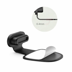 Zatyczka zaślepka portu USB-C czarna z klejem 3M