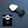 Zatyczka zaślepka portu USB-C czarna z klejem 3M
