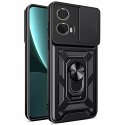 Etui Pancerne CAMSHIELD Ring na telefon Realme 14x 5G RMX3943 / C71 4G RMX5303 / C75 4G RMX3941 / P3 Lite 4G RMX5300 czarne