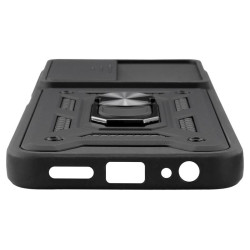 Etui Pancerne CAMSHIELD Ring na telefon Xiaomi Redmi A7 Pro 25128RN17A / POCO C81 Pro 25128PC17G czarne