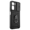 Etui Pancerne CAMSHIELD Ring na telefon Xiaomi Redmi A7 Pro 25128RN17A / POCO C81 Pro 25128PC17G czarne