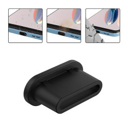 Zaślepka USB C, zatyczka USB C Type-C USBC USB-C czarna, zaślepka portu USB-C, zaślepka do telefonu, zatyczka do USB-C
