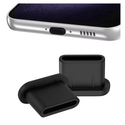 Zaślepka USB C, zatyczka USB C Type-C USBC USB-C czarna, zaślepka portu USB-C, zaślepka do telefonu, zatyczka do USB-C