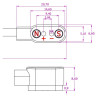 Ładowarka / kabel do smartwatch 2 PIN 2,84mm ver2