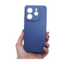 Etui Jelly Case na telefon Xiaomi Redmi Note 14 5G granatowe matowe