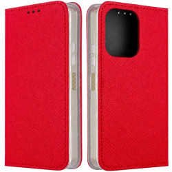 Etui Smart Magnet na telefon OPPO A6 4G / A6 5G / A6s 4G / A6s 5G / A6x 4G / A6x 5G / A6t 4G / A6t 5G / A6c 4G czerwone