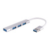 Hub USB 4 porty 3.0 2.0 rozdzielacz adapter z kablem 14cm do komputera 5Gb/s