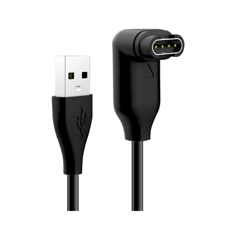 Ładowarka / kabel kątowy do smartwatch marki GARMIN Forerunner 45 245 935 945 Fenix 7 7X 7S 6 6X 6S Pro Venu 2 2S czarny przewód