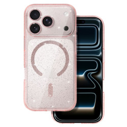 Etui MagSafe Glitter na telefon Apple iPhone 18 Pro / 17 Pro różowe