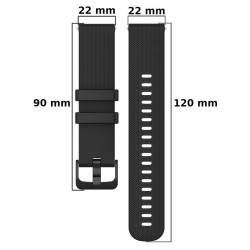 Pasek Opaska do smartwatch Garmin Venu 2 / VIVOACTIVE 4 / Hammer Watch 2 Military Edition / Watch 2 Lite czarny 22mm