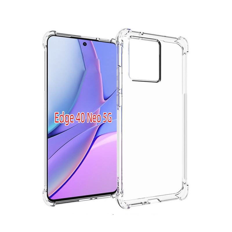 Etui Jelly Anti Shock na telefon motorola edge 40 neo 5G XT2307 bezbarwne