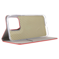 Etui Smart Magnet na telefon motorola moto g87 5G XT2621-6 / g77 5G XT2621-4 / g67 5G XT2621-2 czerwone