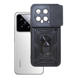 Etui Pancerne CAMSHIELD Ring na telefon Xiaomi 17 5G 25113PN0EG czarne