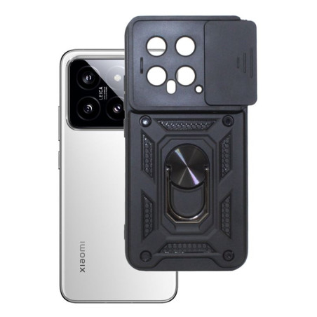 Etui pancerne CamShield Ring na telefon Xiaomi 17 5G czarne