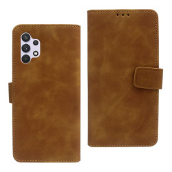 Etui Smart Leather na telefon Samsung Galaxy A32 4G A325 brązowe