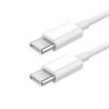 Kabel USB PD TYP C 2m biały 100W HQ
