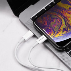 Kabel USB PD TYP C 2m biały 100W HQ