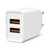 Ładowarka sieciowa 2.1A USB 10W biała | Szybkie ładowanie