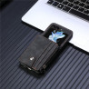 Etui Leather Case Zipper na telefon Samsung Galaxy Z Flip 7 FE 5G F761 / Flip 6 5G F741 / Flip 5 5G F731 czarne