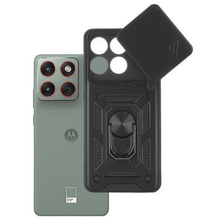 Etui pancerne CamShield Ring na telefon motorola edge 70 5G czarne