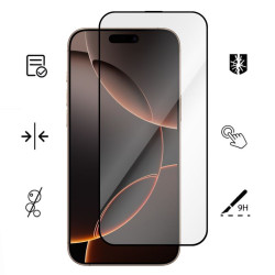 9D SZKŁO hartowane na telefon Apple iPhone 18 Pro Max / 17 Pro Max / 16 Pro Max FULL GLUE