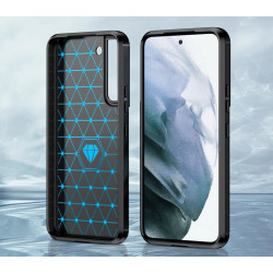 Etui Bumper Carbon Lux na telefon Samsung Galaxy S22 S901 czarne