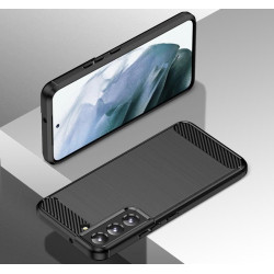 Etui Bumper Carbon Lux na telefon Samsung Galaxy S22 S901 czarne