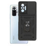 Etui Pancerne CAMSHIELD Ring na telefon Xiaomi Redmi Note 10 Pro 4G M2101K6G czarne