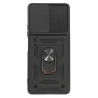 Etui Pancerne CAMSHIELD Ring na telefon Xiaomi Redmi Note 10 Pro 4G M2101K6G czarne