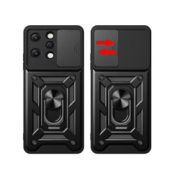 Etui Pancerne CAMSHIELD Ring na telefon Xiaomi Redmi 12 4G 23053RN02A czarne