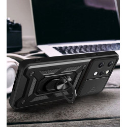 Etui Pancerne CAMSHIELD Ring na telefon Xiaomi Redmi 12 4G 23053RN02A czarne