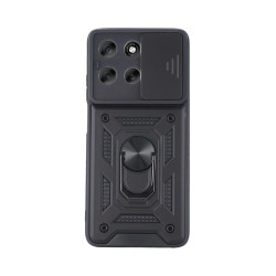 Etui pancerne CamShield Ring na telefon motorola moto g47 5G / g37 5G / g37 power 5G czarne
