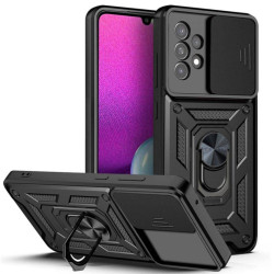 Etui Pancerne CAMSHIELD Ring na telefon Samsung Galaxy A53 5G czarne