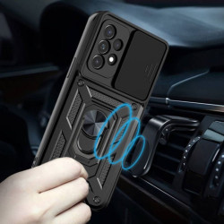 Etui pancerne CamShield Ring na telefon Samsung Galaxy A53 5G czarne