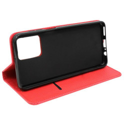 Etui Smart Magnet na telefon motorola moto g54 5G / g54 power edition 5G czerwone