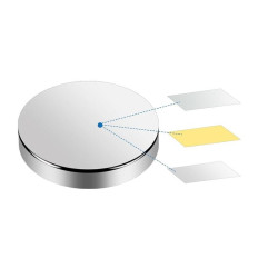 Magnes neodymowy okrągły 20x1mm z klejem 3M - 10 szt
