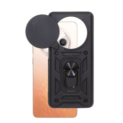 Etui Pancerne CAMSHIELD Ring na telefon OPPO Reno 12F 5G / 12FS 5G CPH2637 czarne