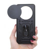 Etui pancerne CamShield Ring na telefon OPPO Reno 12F 5G / 12FS 5G czarne