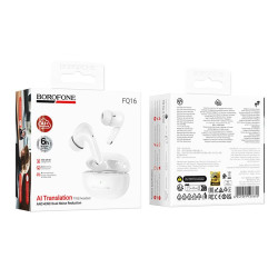 Słuchawki bluetooth FQ16 TWS BT 6.0 AI+ białe