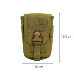 Pokrowiec taktyczny MOLLE saszetka wojskowa uniwersalna etui na pasek militarny zielony
