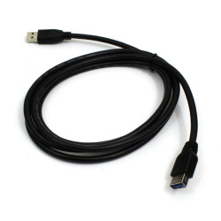 Przedłużacz USB 3.0 typu A męski-żeński przewód 1,8m - Kabel przedłużający czarny wysokiej jakości